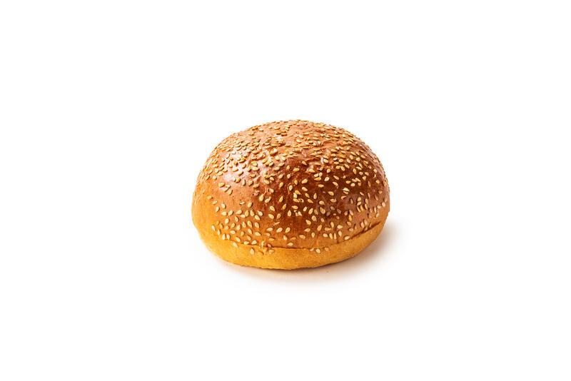 Sesame brioche style burger bun