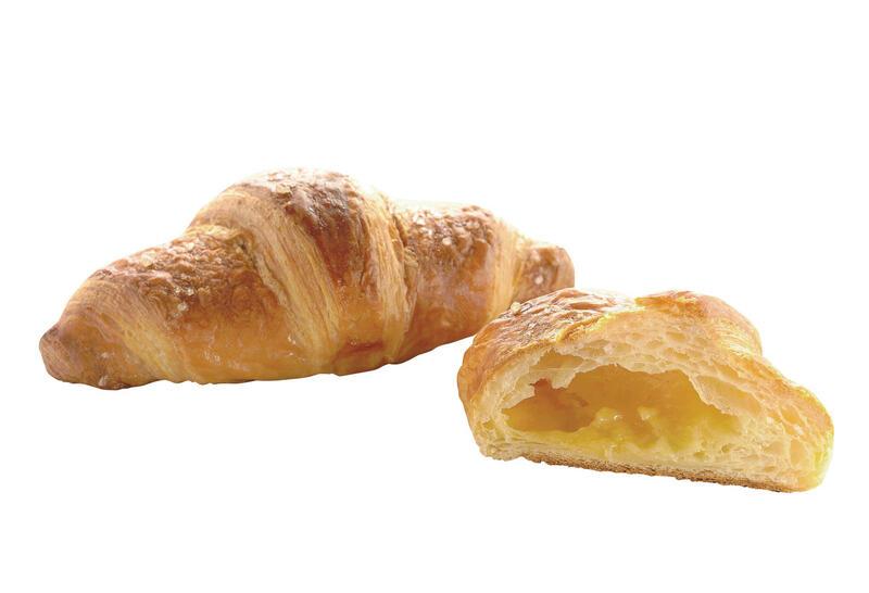 Decorated sugar croissant, ready-to-bake